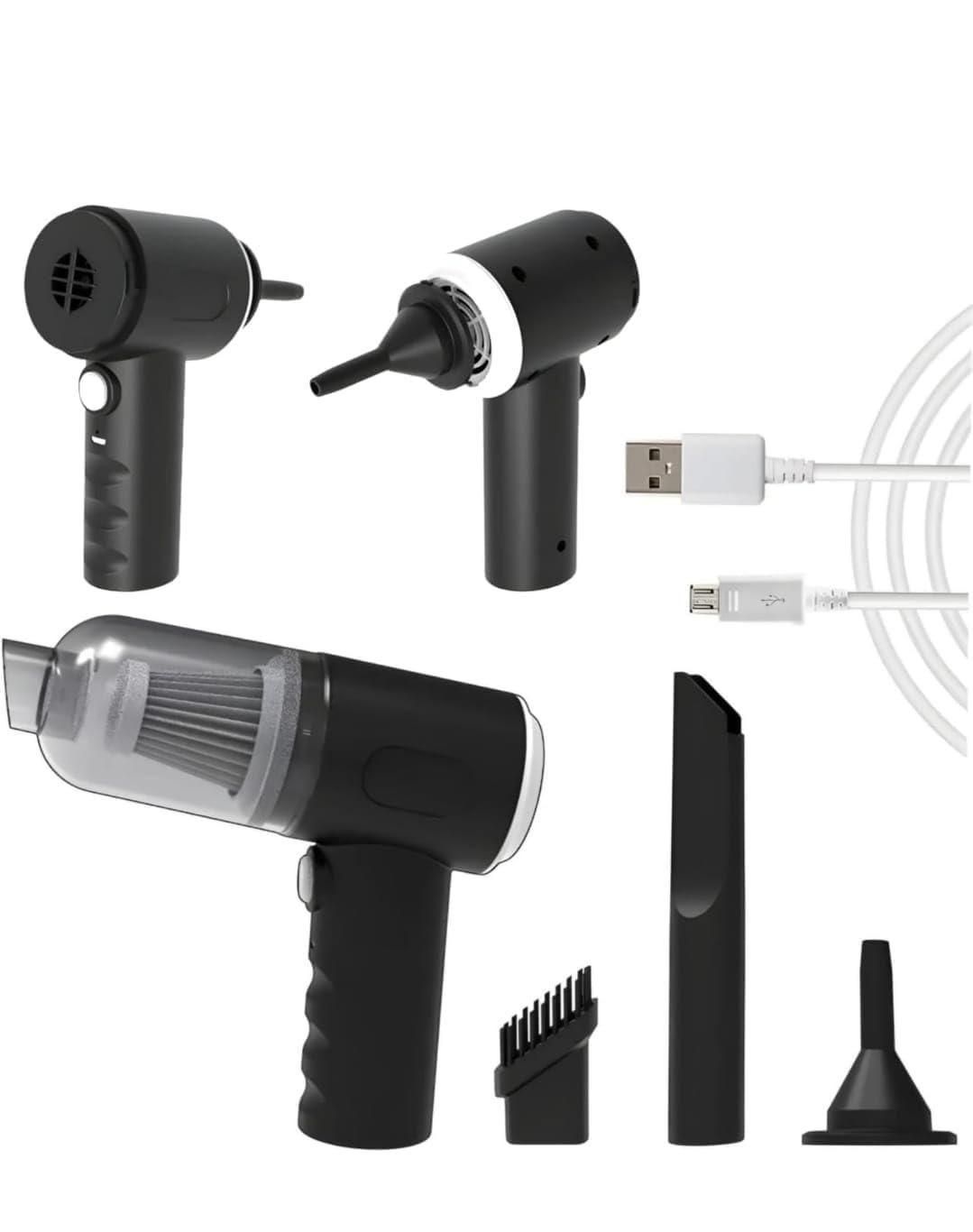 2 in 1 Vacuum Cleaner-Handheld Vacuum Car Cleaner Air Duster Wireless Rechargeable Home